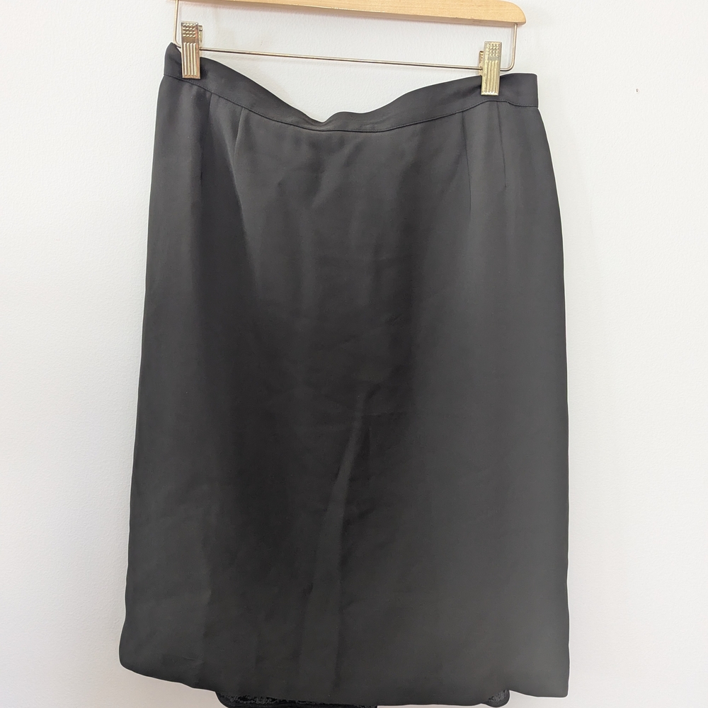 Giorgio Armani Gray Pencil Skirt Knee-Length Work